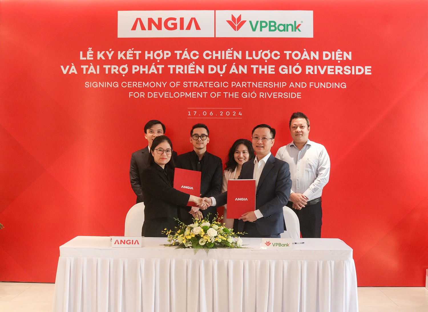 An Gia (AGG) và VPBank ký hợp tác toàn diện, tài trợ 1.000 tỷ cho dự án The Gió Riverside