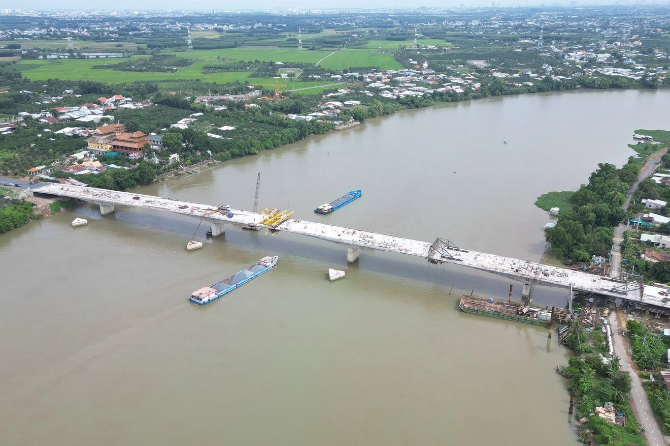 Hợp long cầu gần 500 tỷ đồng nối Bình Dương với Đồng Nai