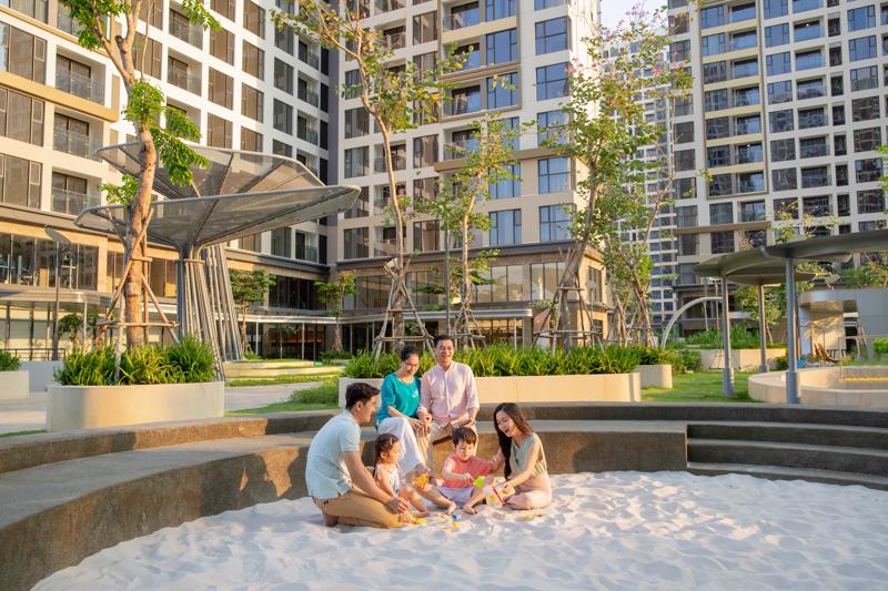 Một góc tiện ích nội khu riêng tư, đẳng cấp “như resort” của cộng đồng cư dân Masteri Centre Point.