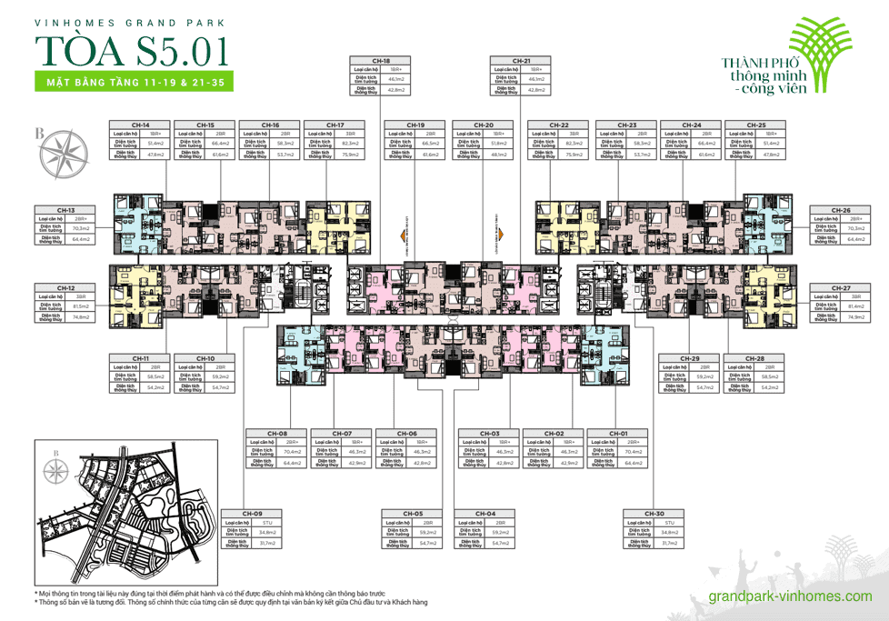 tòa s501 tầng 11-35