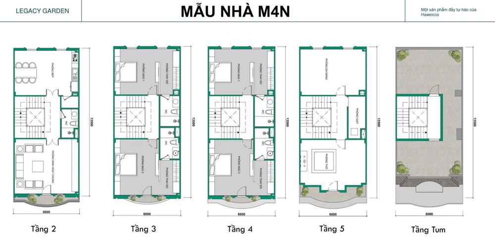 Thiết kế nhà mẫu liền kề Rue De Charme