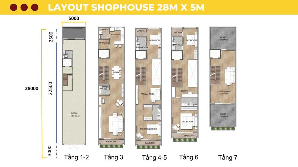 Thiết kế Shophouse Sun Cosmo Residence Đà Nẵng