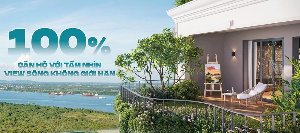 100% căn hộ view sông không giới hạn – Tầm view vĩnh cửu, nơi đón bình minh và hoàn hôn trong mơ