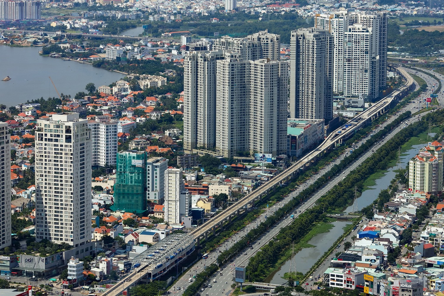 The Gió Riverside liền kề trục xa lộ Hà Nội (Hình minh họa)