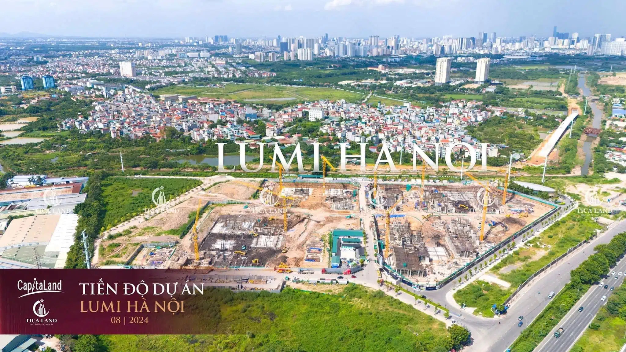 Dự án Lumi Hanoi tại thời điểm giữa tháng 4/2024.