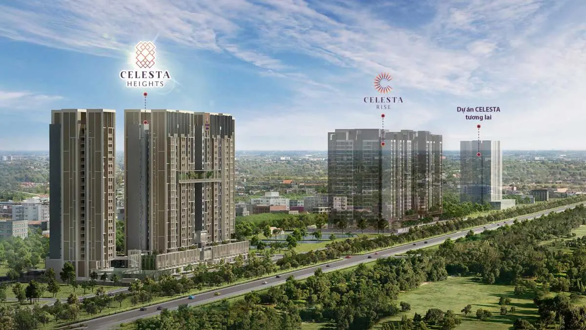 Phối cảnh dự án Căn hộ Celesta Heights Nhà Bè