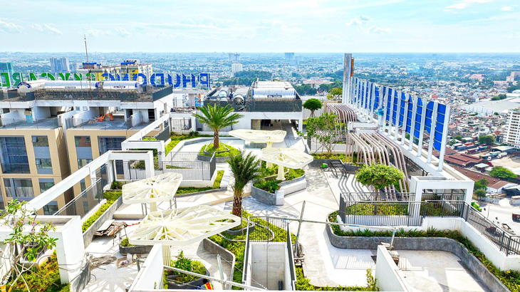 Tiện ích ‘khu vườn trên không’ tại Phú Đông Sky Garden.