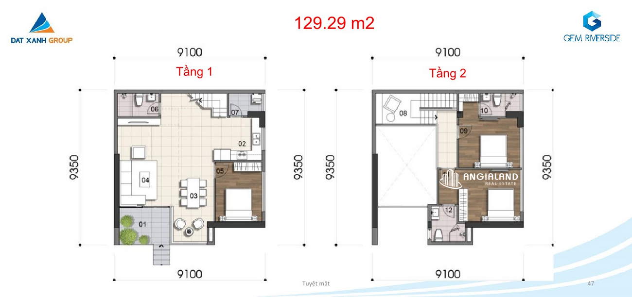 Thiết kế căn Duplex 129.29m2