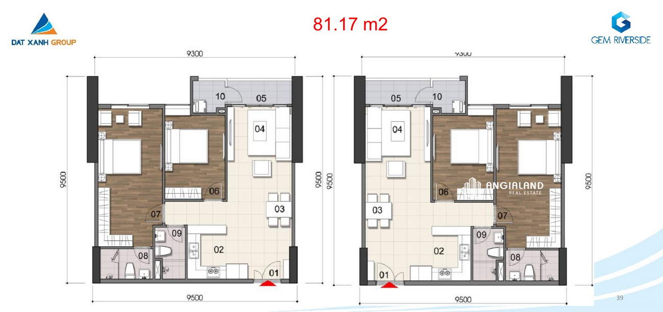 Thiết kế căn 2PN 81.17m2