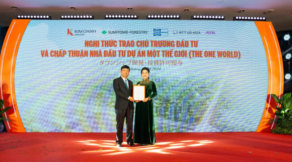 Kim Oanh Group nhận quyết định chủ trương đầu tư và chấp thuận nhà đầu tư Dự án Một Thế Giới - The One World